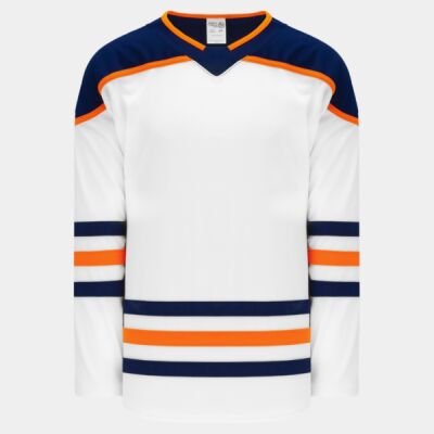 EDMONTON 2017 WHITE CUSTOM HOCKEY JERSEY  Thumbnail