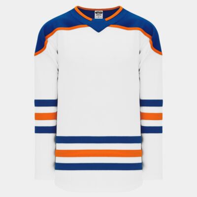 EDMONTON 2018 3RD WHITE CUSTOM HOCKEY JERSEY  Thumbnail