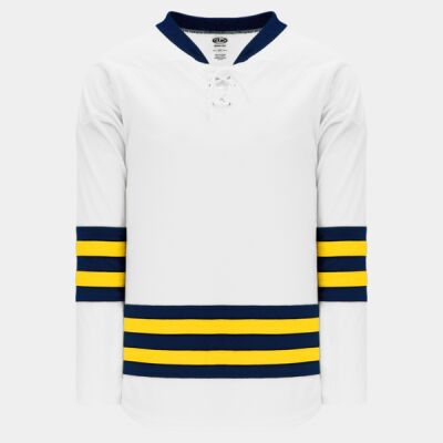 AK MICHIGAN 2011 WHITE CUSTOM HOCKEY JERSEY  Thumbnail