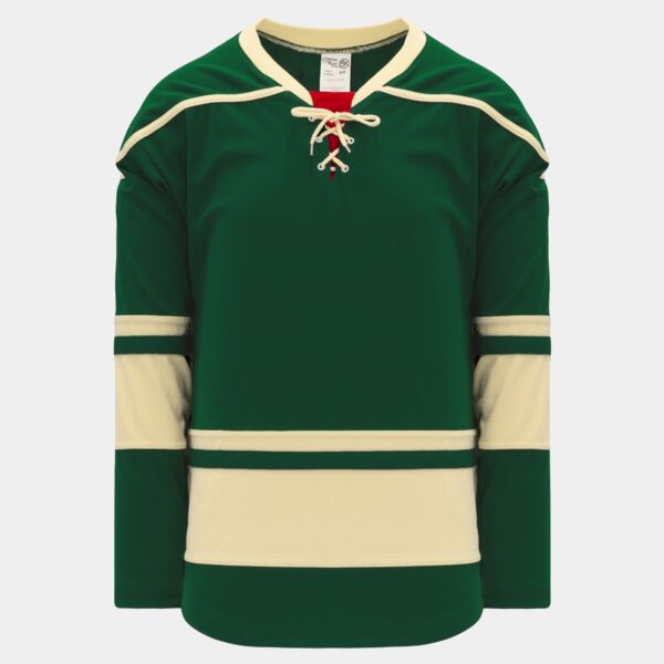 AK MINNESOTA 2009 3RD GREEN CUSTOM HOCKEY JERSEY  Thumbnail