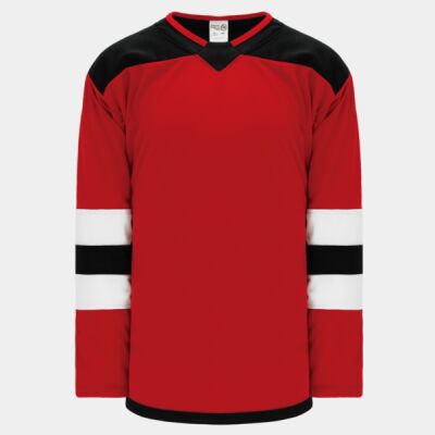 AK 2017 NEW JERSEY RED CUSTOM HOCKEY JERSEY  Thumbnail