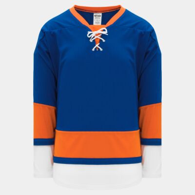 AK NEW YORK ISLANDERS 2010 ROYAL CUSTOM HOCKEY JERSEY  Thumbnail