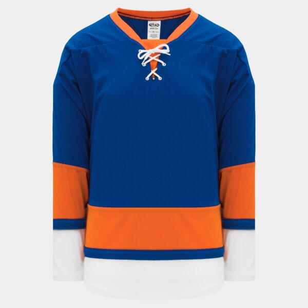 AK NEW YORK ISLANDERS 2010 ROYAL CUSTOM HOCKEY JERSEY  Thumbnail