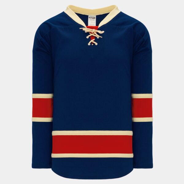 AK NEW YORK RANGERS HERITAGE NAVY CUSTOM HOCKEY JERSEY  Thumbnail