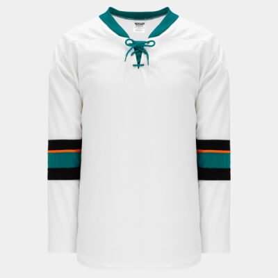AK SAN JOSE 2013 WHITE CUSTOM HOCKEY JERSEY  Thumbnail