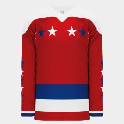 Washington 2011 Winter Classic Red CUSTOM HOCKEY JERSEY  Thumbnail