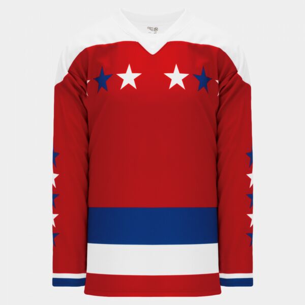 Washington 2011 Winter Classic Red CUSTOM HOCKEY JERSEY  Thumbnail